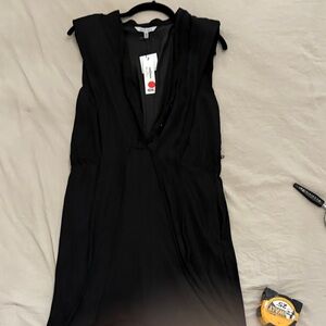 Naked Zebra Black Sheer Blouse